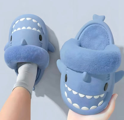 Fluffy Shark Slippers