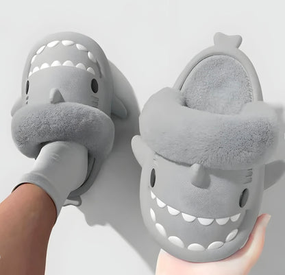 Fluffy Shark Slippers